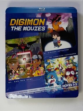 Digimon: The Movies 1-3 Blu-ray w/ Slipcover